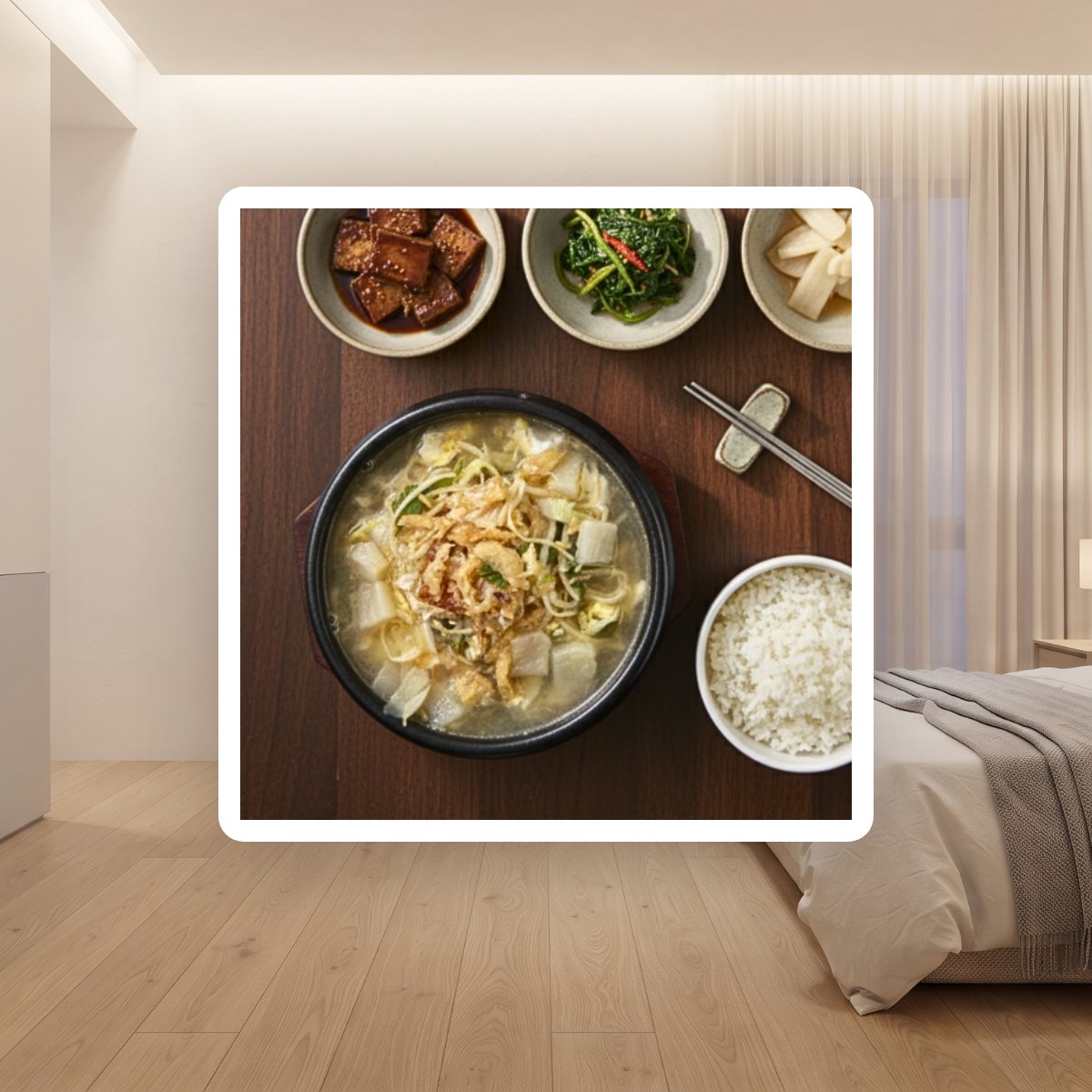 남선생홈푸드 콩나물 황태해장국 간편식으로 끓여본 아침 집밥 식사 - 이미지 3