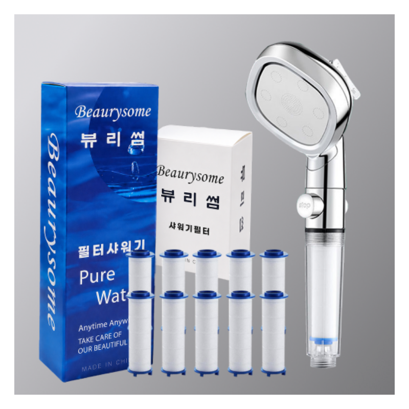 뷰리썸 온오프 샤워기 헤드 절수 고압 샤워 마름모실버투명+필터 10개 사용 전 살펴본 구성과 활용 포인트 - 이미지 5